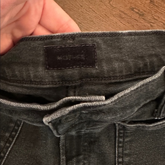 Mother Rambler Patch Pocket Zip Sneak Straight Leg in Vroom - Picture 3 of 7